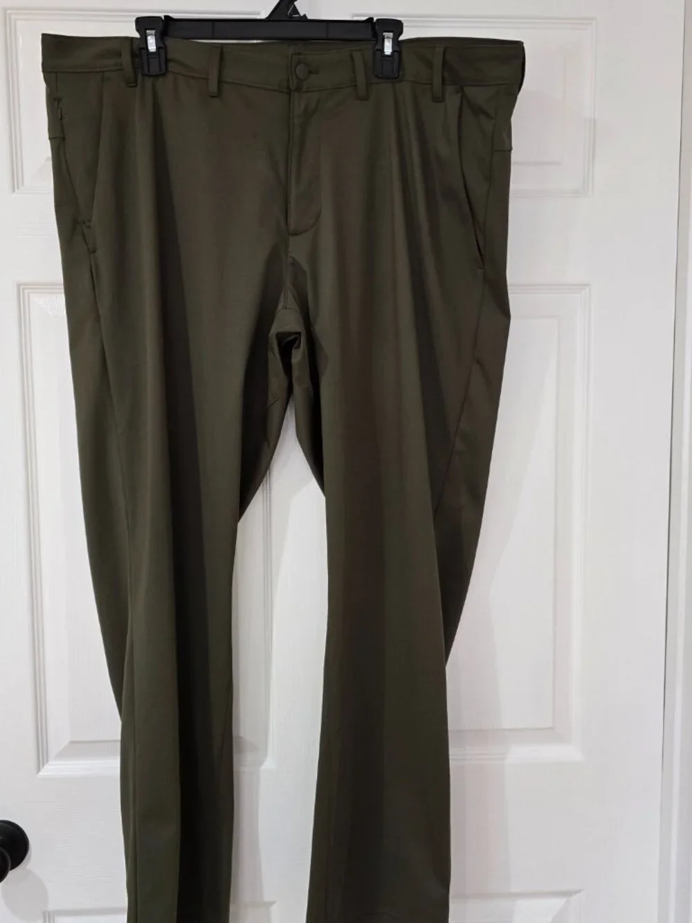Lands' End Men's Performance Golf Pants Tall Olive Green Stretch Size 44/T